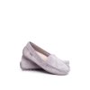 Dámske semišové mokasíny šedé morreno / 20PB26-2190 GREY (Veľkosť 36)