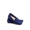 Dámske semišové mokasíny tmavo modré morreno / 20PB26-2190 NAVY (Veľkosť 36)