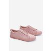 Dámské hladké nízké tenisky Big Star LL274059 Růžová (Veľkosť 37)