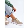 Dámske béžové tenisky Big Star z textilu na rovnej podrážke, kód produktu LL274294 BEŻ