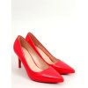 Dámske červené lodičky na ihlovom podpätku, kód produktu AXY-3A17-11