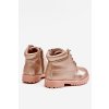 Detské členkové topánky traperky zateplené champagne dexter / 20306-H CHAMPAGNE (Veľkosť 29)