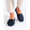 Modré dámske mokasíny na nízkej podrážke Goodin kod CCC -1- GD-FL621N (Veľkosť 36)