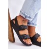 Dámske ľahké Sandále big star ll274745 čierne / LL274745 CZARNE (Veľkosť 36)