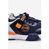 Nízká detská športové obuv memory foam system big star ll374215 námořnická modré / LL374215 GRANAT (Veľkosť 34)