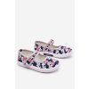 Detské balerínky v kvetech námořnických modro-šedá noah / ZC70/ZC71 GREY (Veľkosť 19)