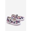 Detské balerínky v kvetech námořnických modro-šedá noah / ZC70/ZC71 GREY (Veľkosť 19)