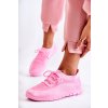 Ružové dámske športové nazuváky s príplatkovým viazaním, kód produktu A-5 BARBIE PINK