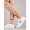 Biele dámske tenisky z eko kože s aplikáciami, kód produktu AB-131S