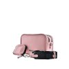 Ružová dámska messenger kabelka z eko kože, kód LL574113 RÓŻ