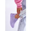 Fialové dámske textilné tenisky na platforme, kód produktu A88-135 PURPLE