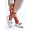 Dámske prolamované kožené mokasíny biele lanzarot / 23PB08-5372 WHITE (Veľkosť 37)
