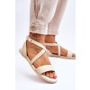 Kožené kotníkové Sandále big star ll274a161 béžové / LL274A161 BEŻ (Veľkosť 36)