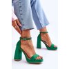 Dámske sandále  zelené kód obuvi LC-29 GREEN