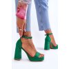 Dámske sandále  zelené kód obuvi LC-29 GREEN