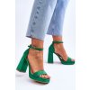 Dámske sandále  zelené kód obuvi LC-29 GREEN