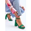 Dámske sandále  zelené kód obuvi LC-29 GREEN