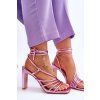 Módní sandály na podpatku Růžové Tessoro