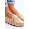 Nazouvací mokasíny Suede Béžove Castelo