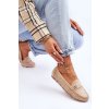 Nazouvací mokasíny Suede Béžove Castelo