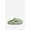 Dětské pěnové papuče Crocs zelené Cloudy