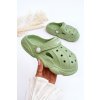 Dětské pěnové papuče Crocs zelené Cloudy