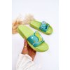 Detské šľapky  zelené kód obuvi SB8245 GREEN