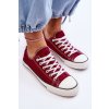 Klasické nízké dámské tenisky burgundské Vegas