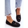 Klasické semišové mokasíny čierne good time / ZA28P BLACK (Veľkosť 36)