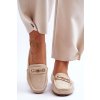Dámske klasické semišové mokasíny béžove corinell / FT247 BEIGE (Veľkosť 36)