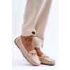 Dámske klasické semišové mokasíny béžove corinell / FT247 BEIGE (Veľkosť 36)