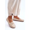 Dámske semišové mokasiny bežové lenvie / FT245 BEIGE (Veľkosť 36)