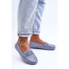 Dámske módní semišové mokasíny modré rabell / DF711 CELESTE (Veľkosť 36)