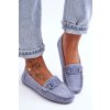 Dámske módní semišové mokasíny modré rabell / DF711 CELESTE (Veľkosť 36)