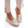 Dámske módní semišové mokasíny bežové rabell / DF711 BEIGE (Veľkosť 36)