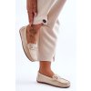 Dámske módní semišové mokasíny bežové rabell / DF711 BEIGE (Veľkosť 36)