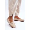Dámske módní semišové mokasíny bežové rabell / DF711 BEIGE (Veľkosť 36)