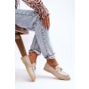 Dámske klasické mokasíny bežové cortez / E722 BEIGE (Veľkosť 36)