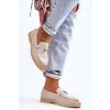 Dámske klasické mokasíny bežové cortez / E722 BEIGE (Veľkosť 36)