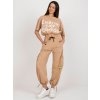 Dámske Komplet farba Hnedá camel kód BA-KMPL-Z-236.01 (Farba Hnedá camel, Veľkosť S)