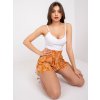Dámske Šortky farba Tmavo-pomarančová kód D73771M62238KA (Farba Tmavo-pomarančová, Veľkosť XS)