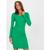 Dámske zelene šaty vypasované kód produktu EM-SK-673.78P