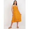 Dámske žlte šaty s podtlačeným vzorom kód produktu GL-SK-J6062.35P
