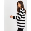 Dámsky sveter farba Bielo-čierna kód LC-SW-8030.29P