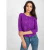 Dámska blúzka s čipkou fialová LK-BZ-506522.07