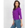 Dámska blúzka s čipkou fialová LK-BZ-506522.07