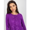 Dámska blúzka s čipkou fialová LK-BZ-506522.07