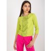 Dámska blúzka s čipkou limetková-zelená LK-BZ-506522.07