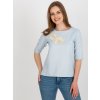 Dámska blúzka s čipkou svetlo-modrá LK-BZ-506609.77