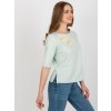 Dámska blúzka s čipkou metová LK-BZ-506609.77